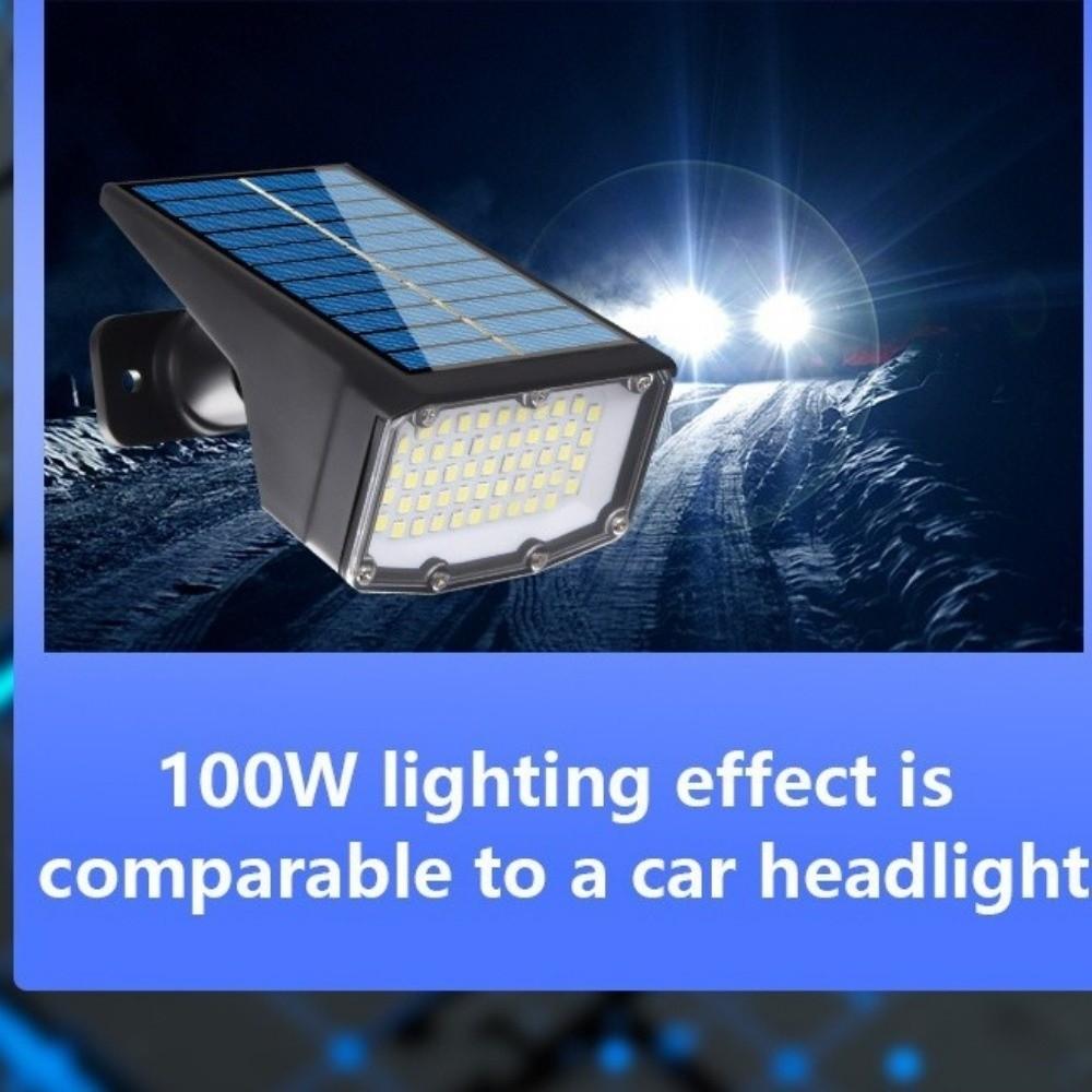 Solar Powered Solar Panel Lights 50/53 LED Lamp Waterproof Solar Flood Wall Lamp Adjustable Super Bright Landscape Spotlights