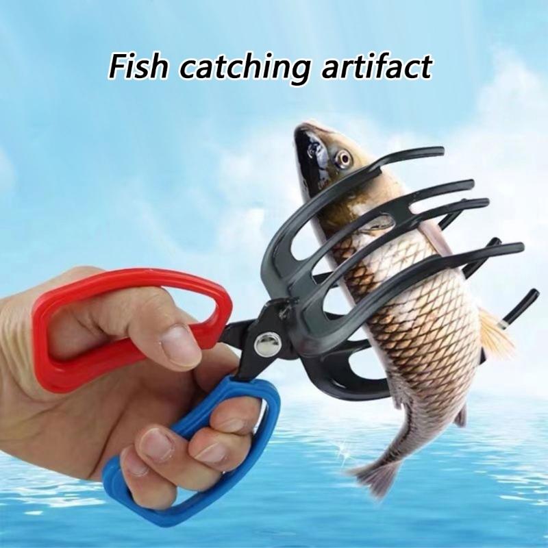 2/3 Claw Fishing Pliers Grip Holder Fish Catcher Fish Control Clamps Fishing Accessories for Most Freshwater Fish