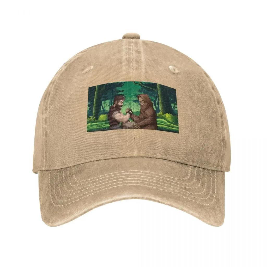 Bigfoot Vs Lumberjack Baseball Cap Derby Hat Western Hat Cosplay Anime Baseball Unisex Womens