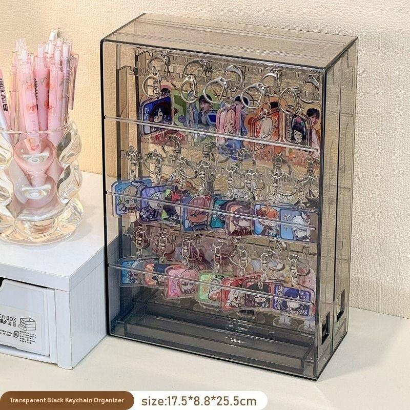 Key Holder Storage Rack Slide Pendant Jewelry Display Box Bracelet Hook Anti-Tangle Earring Organizer Nordic Style Plastic
