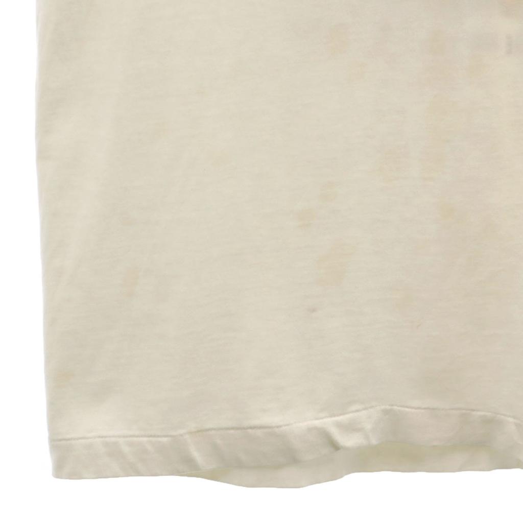 OLD 90s Back print animal Short sleeve T-shirt white Men's Used