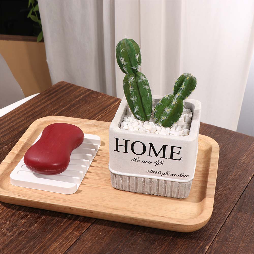 2Pcs Silicone Soap Dish Holder Creative Soap Plate Soap Saver Tray  Bathroom Accessories