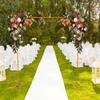 Gold Iron Wedding Arch Stand,2.4x2.4m Square Modern Backdrop Stand for Wedding Decor,Floor Standing Metal Frame,3-5kg Capacity