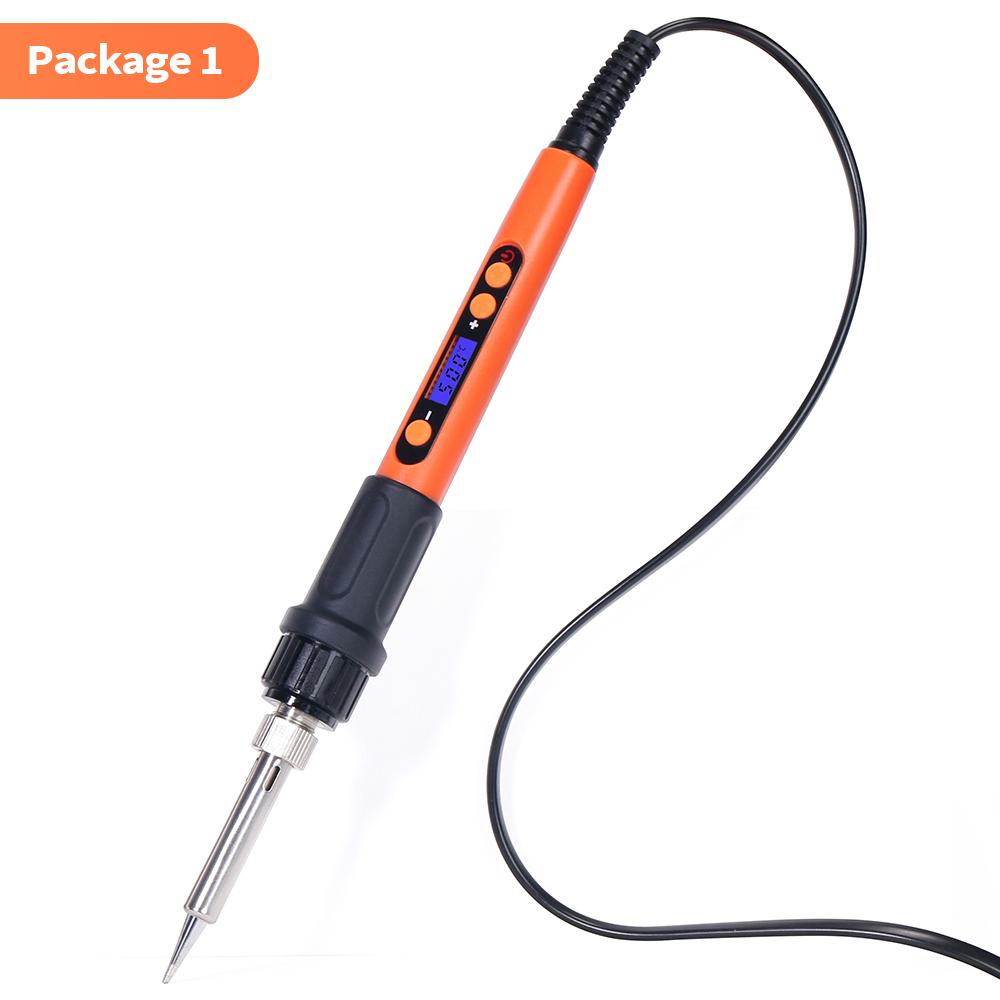 

100W Digital Electric Soldering Iron Kit Set Temperature Adjustable 928D Welding Tool Ceramic Heater Soldering Tips Rework US