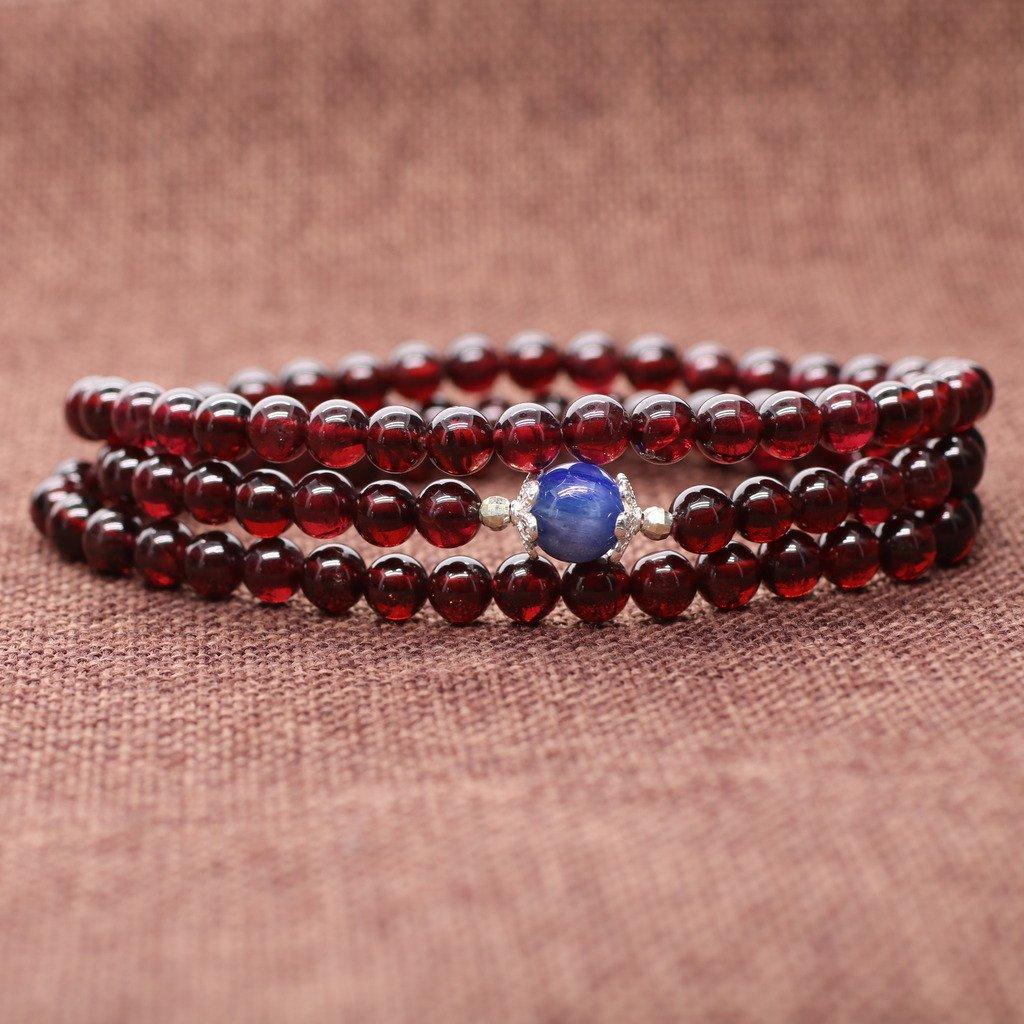 COAI Garnet Kyanite Success Good Luck Power Stone Bracelet [Coai] (January Birthstone) Women's