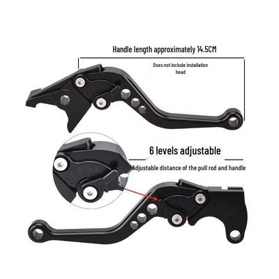 Compatible Brake Clutch Levers for Kymco Many110, 125, VJR100, 110, 125 (Modified Short Handle)