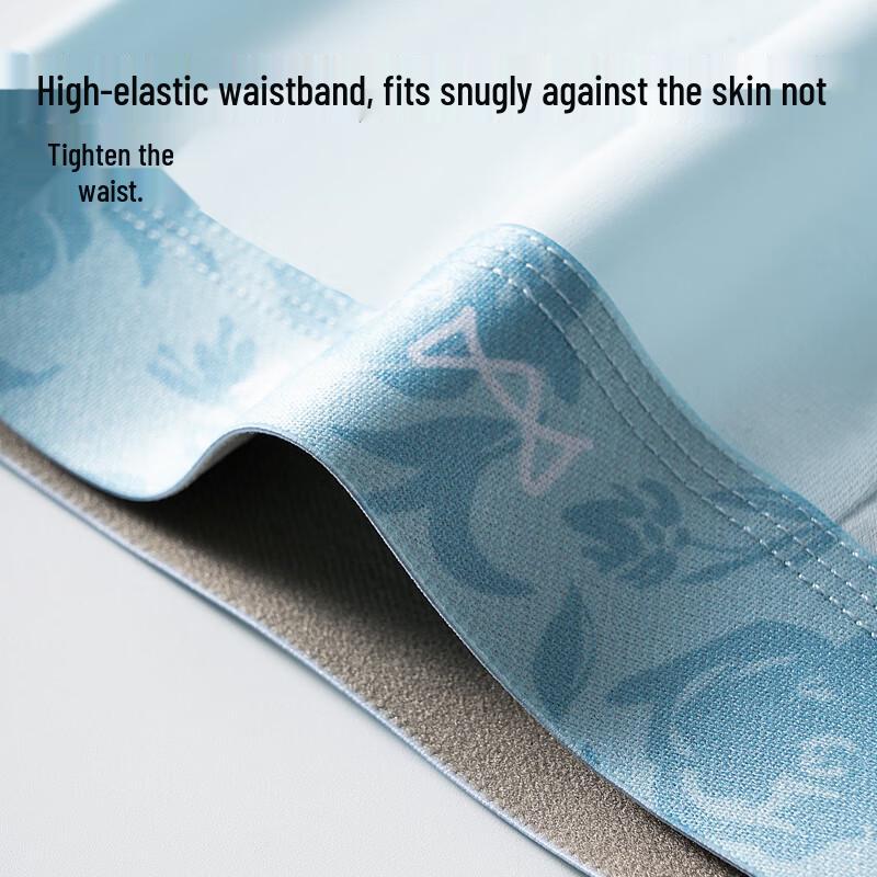 MiiOW Men's Antibacterial Pure Cotton Boxer Briefs (3-Pack)