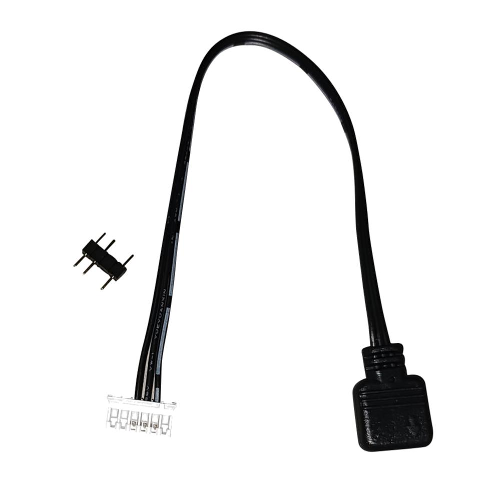 For Coolmoon Fan Controller 5V ARGB 3Pin to Small 4Pin/6Pin Adapter Cable Cord