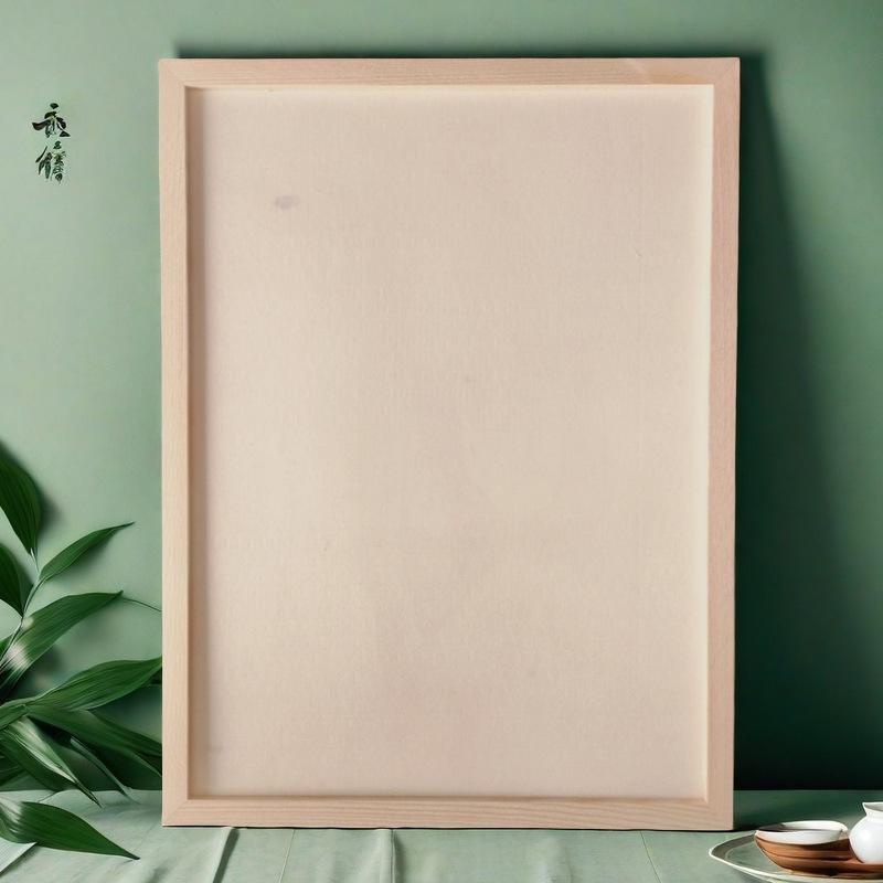 Handmade Solid Wood Clay Picture Frame for Creative Kindergarten DIY Projects