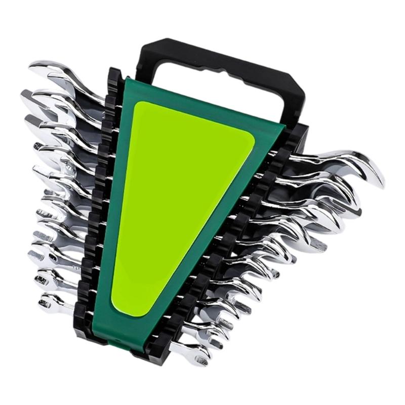 Practical Double Head Mirror Finish Wrench Set Nonslip Grip Solid 45 Carbon Steel Tool Kit High Torques Wrench Set
