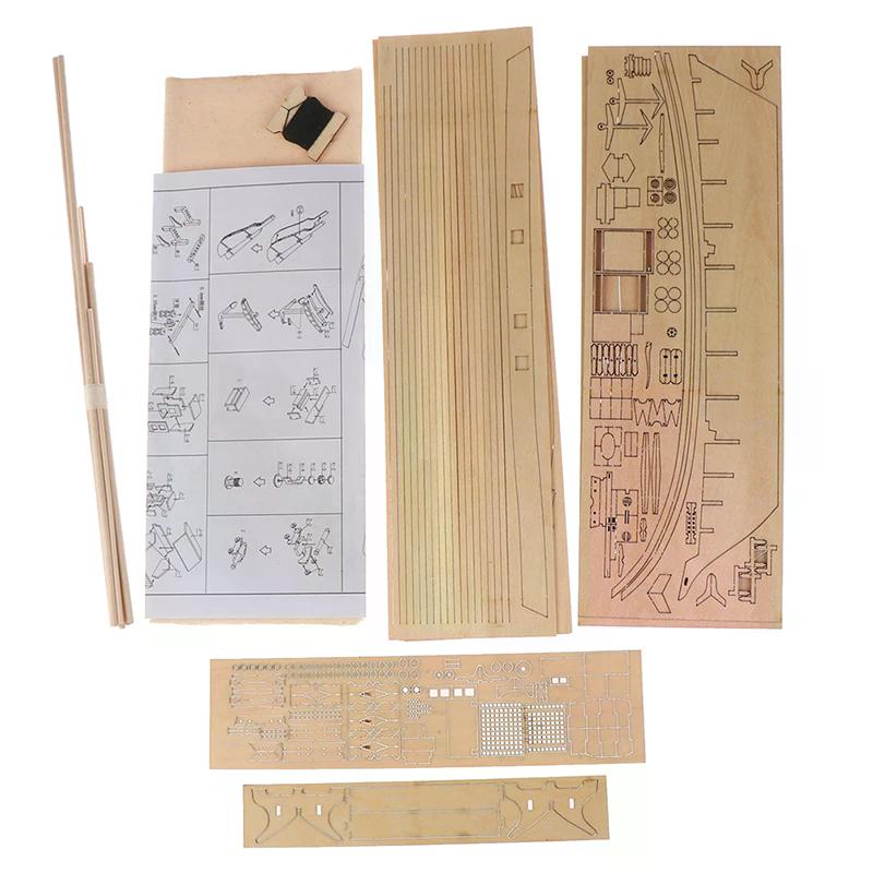 Model DIY Sailing Ship Assembly Model Classical Wooden Boat Decoration Wood DIY Craft Kit Hobby Home Office Decor Gift For