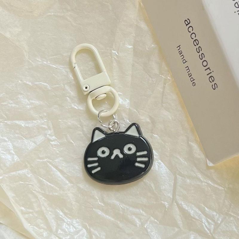 Cartoon Cute Cat And Fish Key Chain Student Backpack Earphone Case Pendant Decoration Car Key Accessories Jewelry Gifts