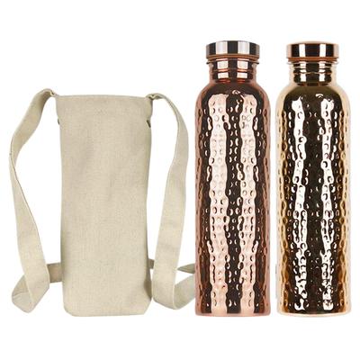 Copper Water Bottle for Drinking Leakproof Insulated Water Bottle Portable Leakproof 27Oz Cup for Hydration Gym Outdoor Hiking