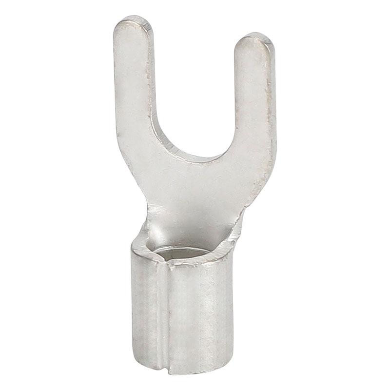 Grade A Fork & U-shaped Tin-Plated Copper Crimp Terminals - Purple, Cold Crimp, Thickened