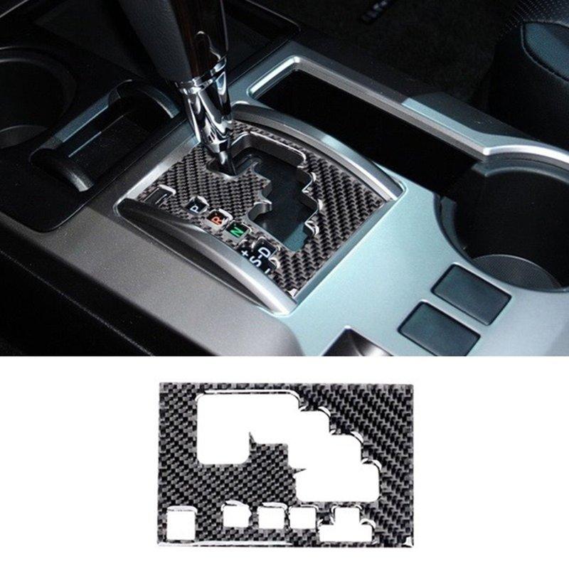 Car Gear Shift Decoration Cover Trim For Toyota 4Runner 2010- Car Accessory Car Carbon Fiber Interior Trim