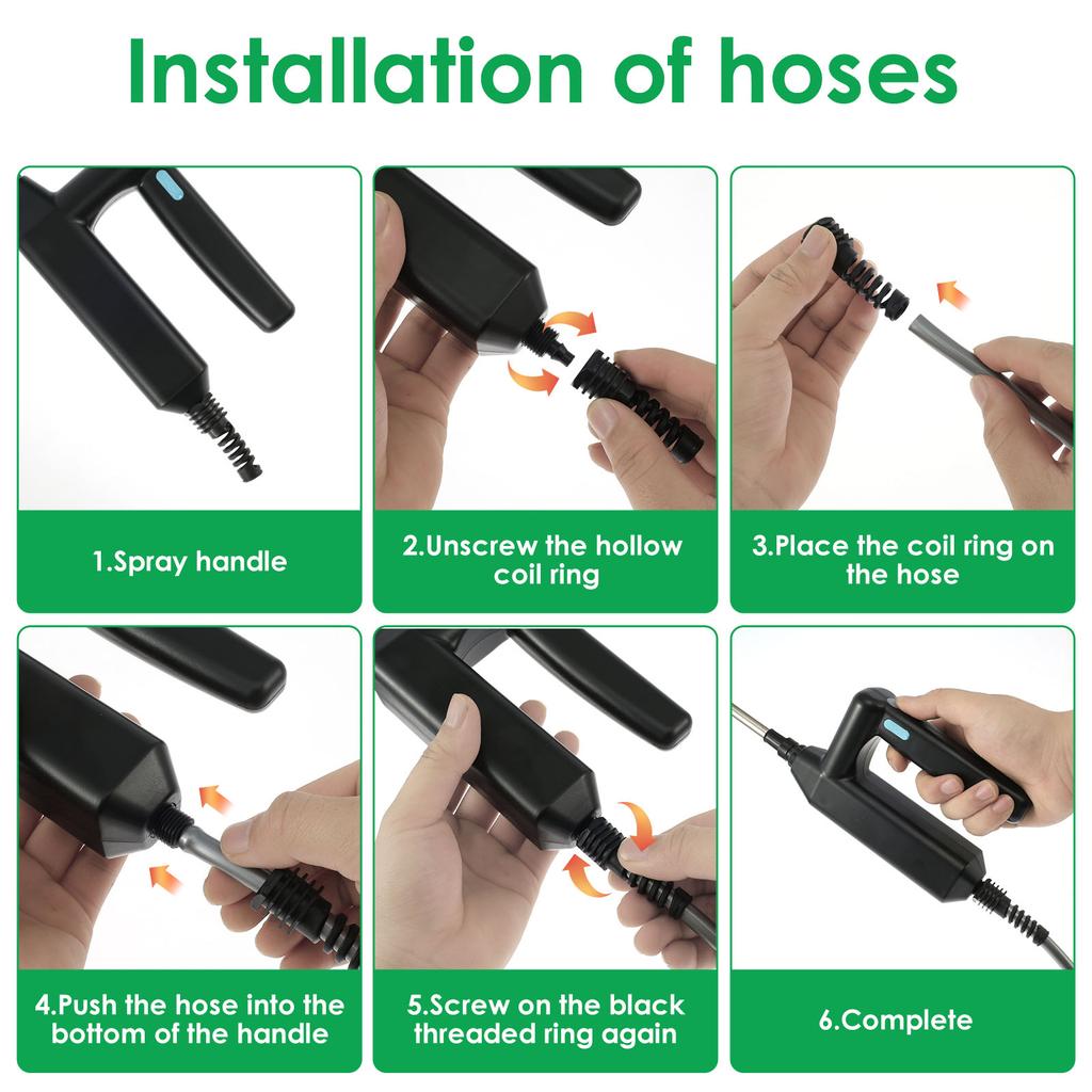 Battery Powered Sprayer with 4 Mist Nozzles 2000mAh Electric Sprayer 5L Weed Sprayer Portable Lawn Sprayer Pump with Shoulder