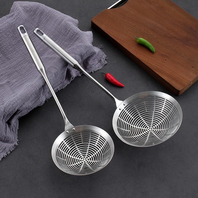 Stainless Steel Frying Strainer Fries Spoon Multipurpose Practical Strainer Kitchen Supplies