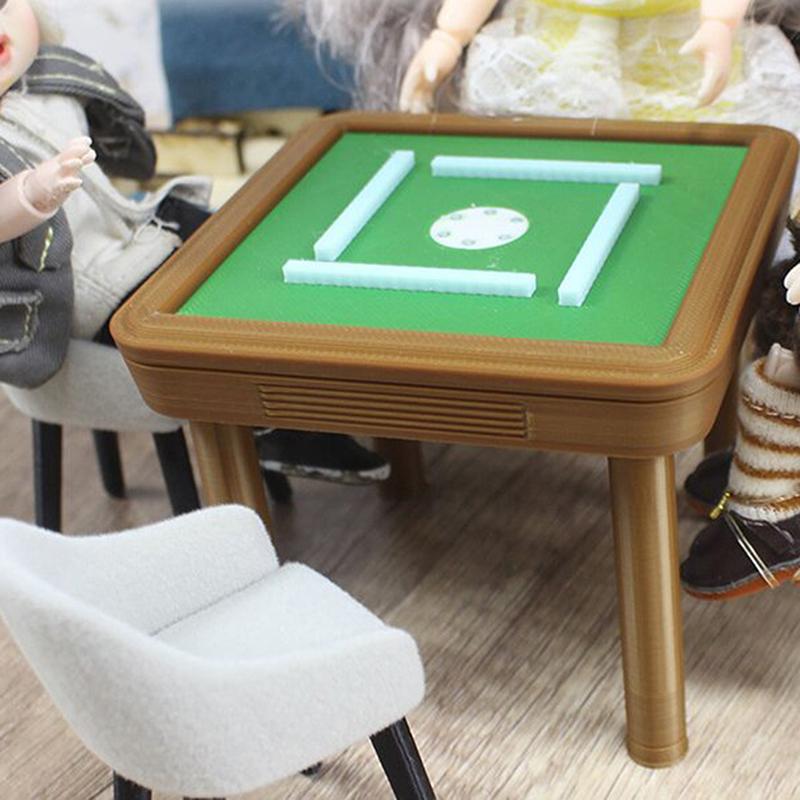 

Кукольный домик Мини Мебель Моделирование Маджонг Стул Модель Игрушки Миниатюрный Маджонг Стол Кукольный домик Декорация Сцена Орнамент as the picture