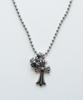 Nakedblood [Handmade] Double Cross Charm Necklace