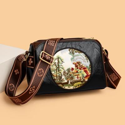 Mode Impression Portefeuilles et Sacs à Main pour Femmes Sacs Bandoulière de Luxe Créateurs Haute Qualité Couleur Unie Cuir Sacs à Bandoulière Messenger