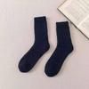 Wool Socks - Men's and Women's Autumn/Winter Warmth-Adding Men's Mid-Calf Socks with Filling and Thickening. Wool Long Socks