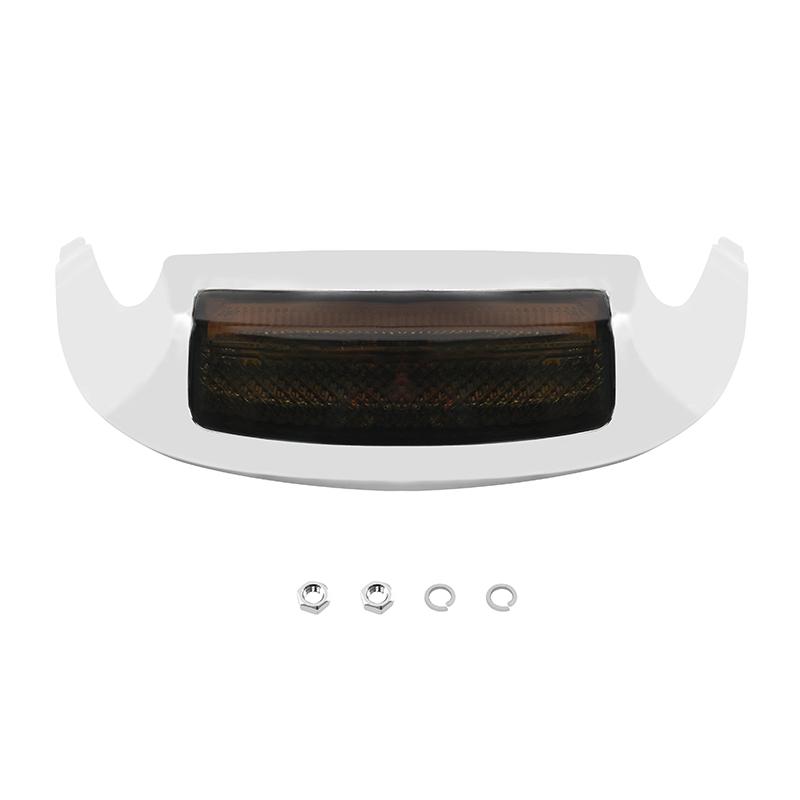 

Motorcycle Front Mudguard LED Tip Lights Fender Trim Lamp Driving For Harley Touring Tri Glide Ultra Classic Electra Glide 14-23 серый