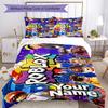 Roblox Personalized Text Custom Bedding Suitable for Study room Machine Washable Custom Room Decor Perfect Gift for Valentine’s Wedding Birthday
