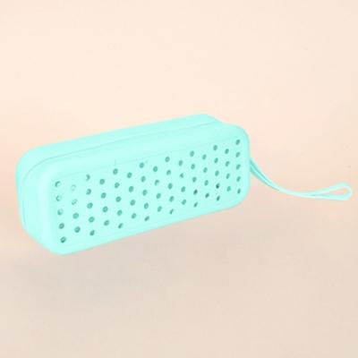 Portable Silicone Swim Goggle Case Breathable Durable Goggle Storage Box Perforated Swimming Goggles Protection Travel Use