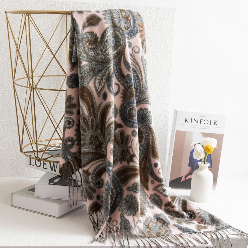 Women Winter Scarf Paisley Print Cashmere Pashmina Shawls Wraps Hijab Shawls and Wraps Female Echarpe Scarves Luxury Brand