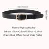 1pcs Women's Belt Fashion Classic Buckle PU Leather Belt Versatile Casual Golden Needle Buckle - Pair with Jeans, Pants, Dress