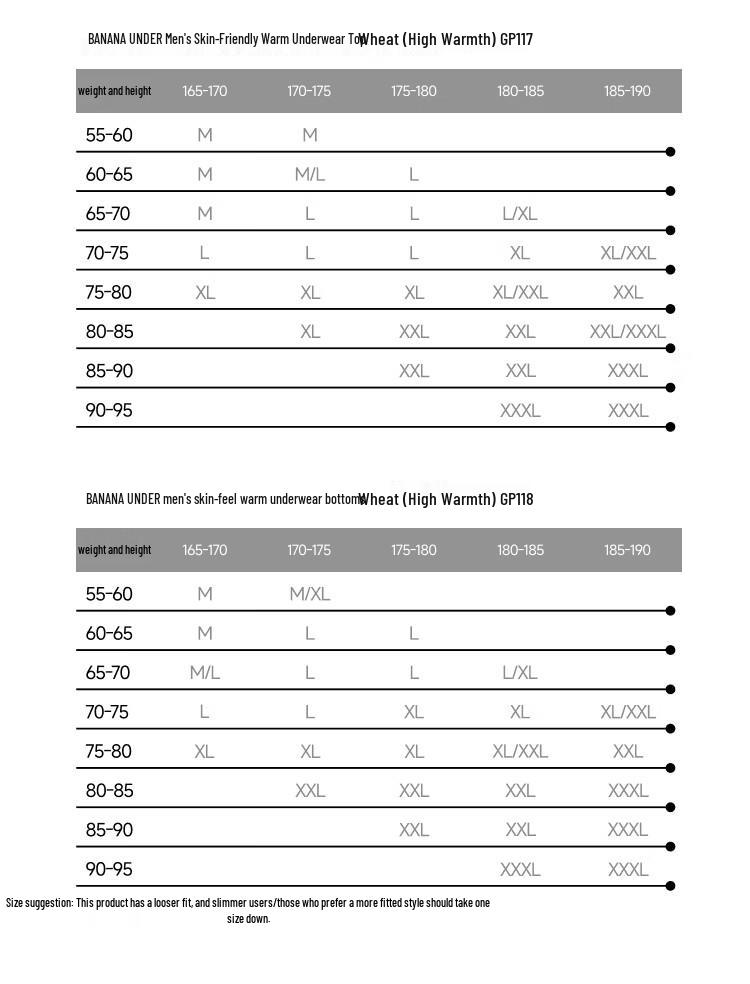Beneath Men's Thermal Base Layer Set GP113+GP114 (Initial Warmth)