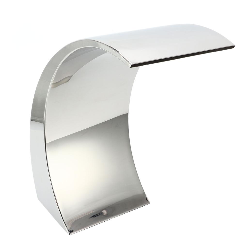 G1 1/2 Female Thread Swimming Pool Waterfall Outlet Rounded Arc Design Stainless Steel Pool Water