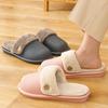 Fashion Indoor Women Warm Slippers Plush Soft Sole Women's Home Slippers Lightweight Couples Slippers Non-Slip Women's Shoes 2024 Female