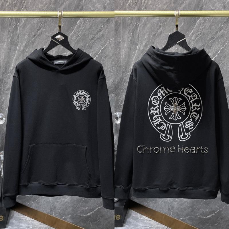 2025 Chrome Heart Hoodie: Casual Loose-Fit Zip-Up for Men & Women