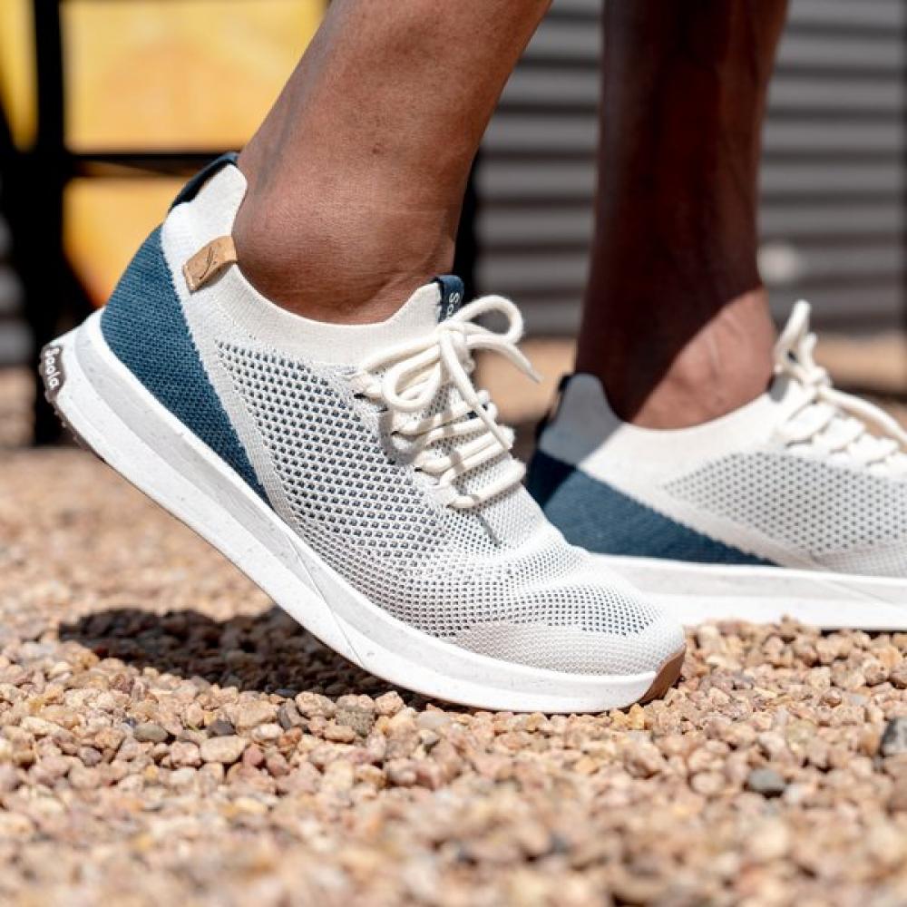 Saola Men Eco Sneaker White Navy 260(US M 8.5)