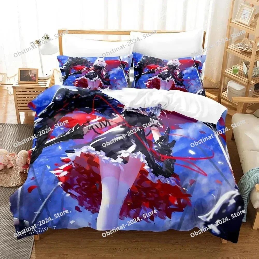 Anime Pixiv Fantasia Bedding Set Printed single Comforter Quilt Bed Cover Duvet Cover Pillow Case 3 Pieces Sets Kids Adult Size