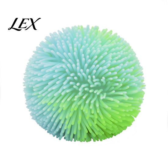 Anxiety Relief Toy Stress Fuzz Ball Toy, TPR Fuzzy Squeeze Fidget Relieving Office Desk for Focus Aid, Hand Relaxation Reusable 7cm зелёный