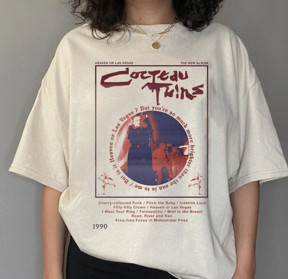 

Cocteau Twins Heaven Or Las Vegas Shirt Music Band Black Short Sleeve Unisex All Unisex T-Shirt S