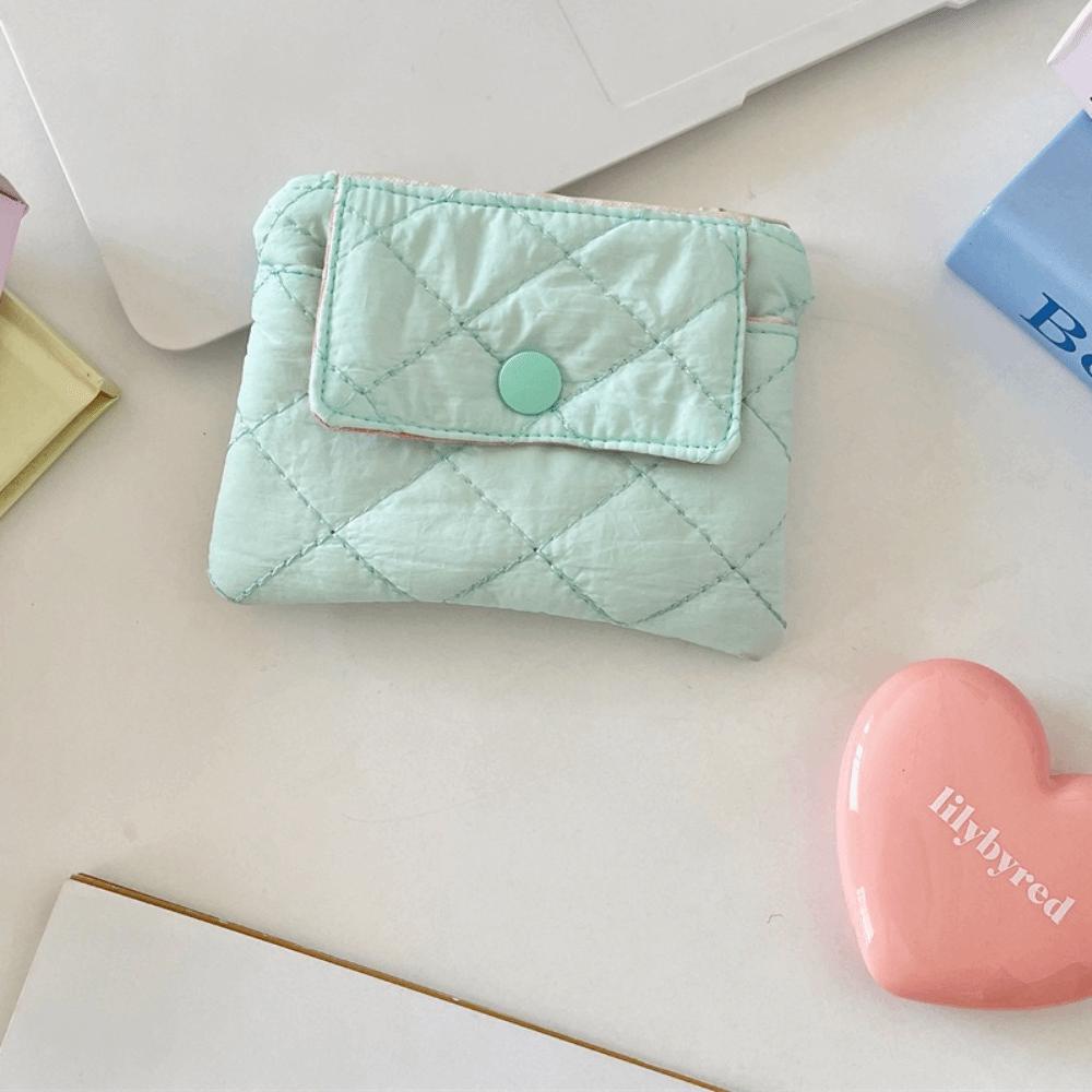 Candy Color Small Lipstick Bag Jewelry Packing Bag Sanitary Napkin Storage Bag Cute Wallet  Daily