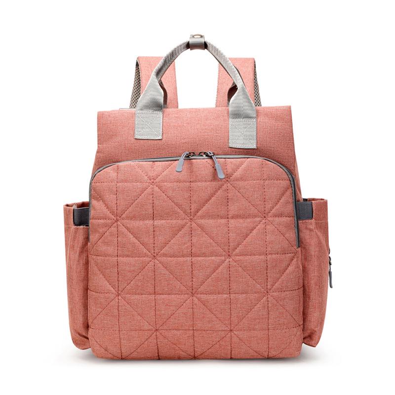 Doppelschulter-Großraum-Einfarbig-Multifunktionale Mama-Tasche mit isolierter Aufbewahrung für Milchflaschen.