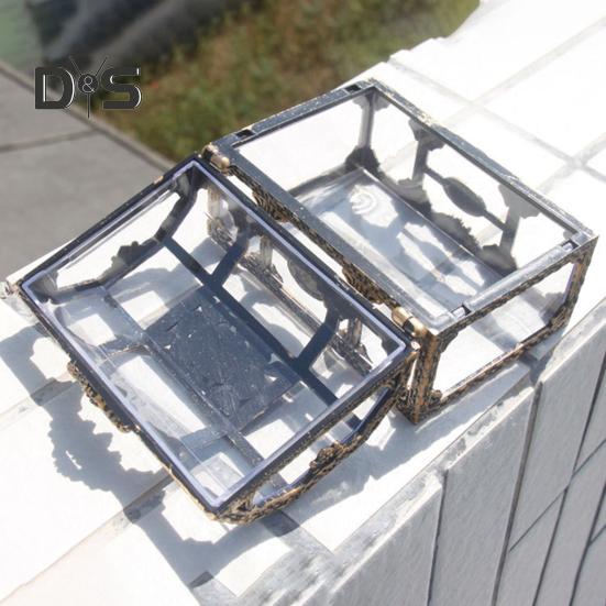 Retro Storage Box Jewelry Cosmetics Organizer Sturdy Structure Transparent Design Solid Jewelry Box Organizer Case