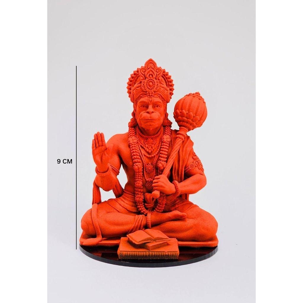 Bahubali Hanuman Ji Murti for Car Dashboard, Lord Hanuman Idol Statue for Home Decoration and Puja, Made with Resin