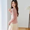 Srcr Women's Silk-Blend Elegant Knit Top