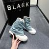 2025 New Summer Women's Sexy Short Boots Street Style Big Toe Trouser Cowboy Booties Motocycle Womens Sandalies De Mujer