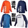 Mens Quick-Dry Long Sleeve Cycling Jersey Mountain Bike Downhill Trail Riding Breathable Performance Top