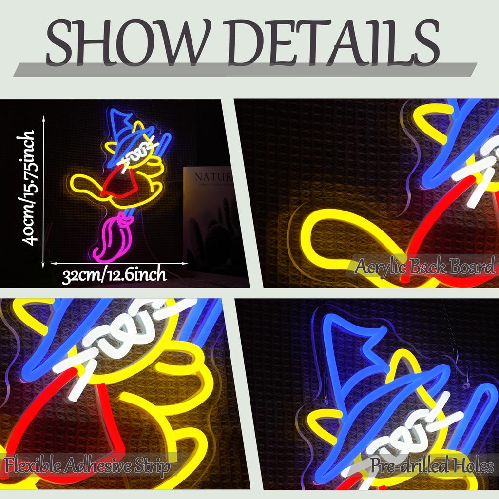 Halloween Magic Cat Neon Sign for Halloween Decor for Halloween Party Bedroom Club Bedroom House Kid’s Room