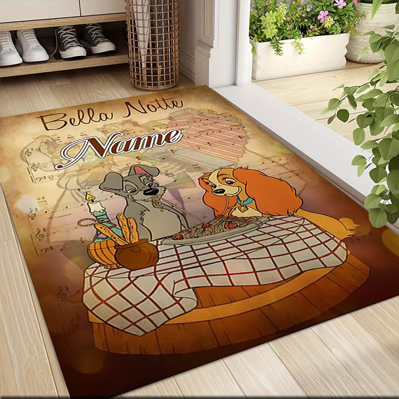Custom Name "Adventurous Forest Friends" Carpet Rug Customizable Soft Washable Anti-Slip Home Living Room Sofa Mats Personalized Rug. 0909389