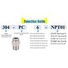Stainless Steel Pneumatic Quick Connect Straight Fitting