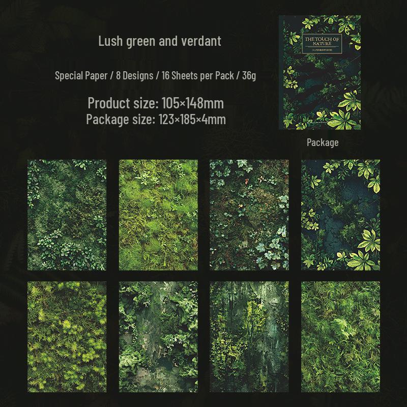 Nature’s Touch Retro Journal - Nature-Themed Ketchup Girl Series, Special Paper Material, 6 Styles