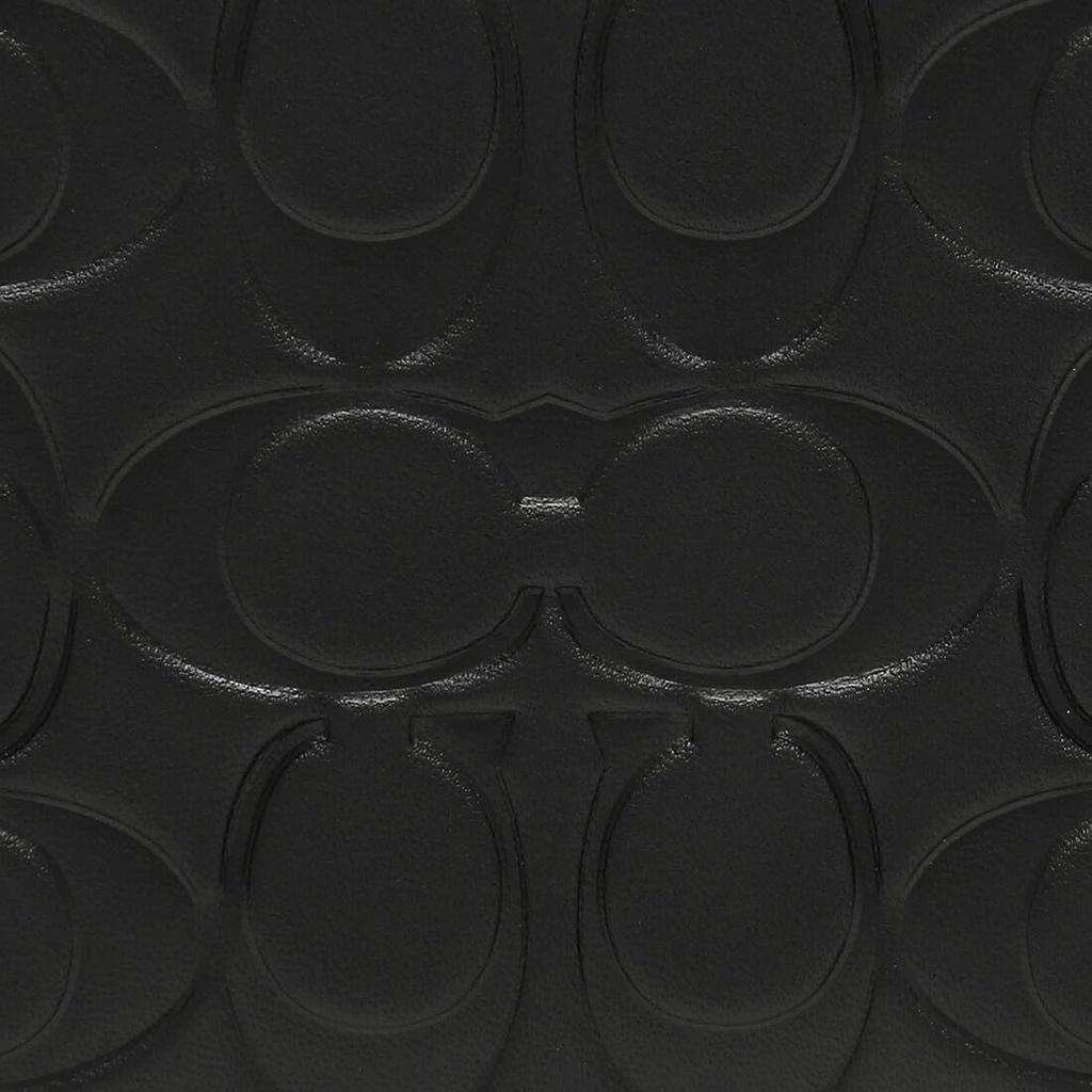 Coach Outlet Long Wallet with Round Zipper, Black, Men's, CE551 QBBK [Used]